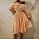 Basic peach dress