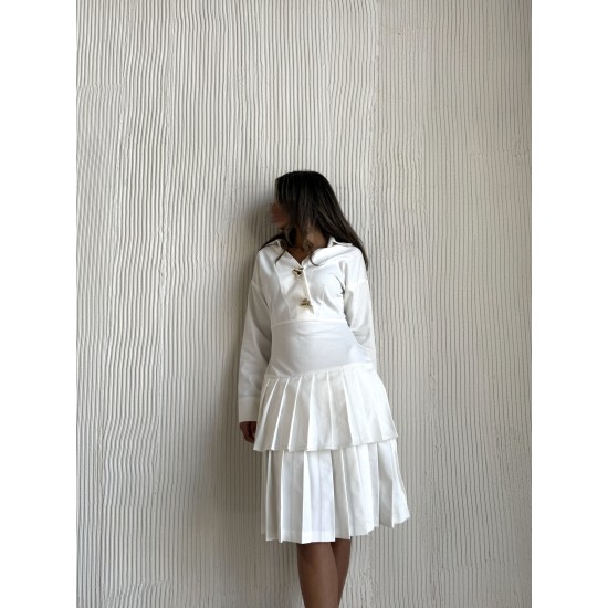 فستان تيا ابيض