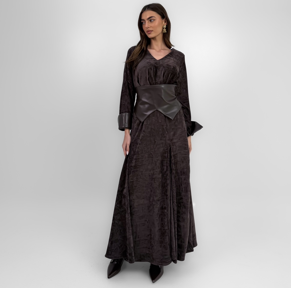  ليذر x دراعة مخمل 