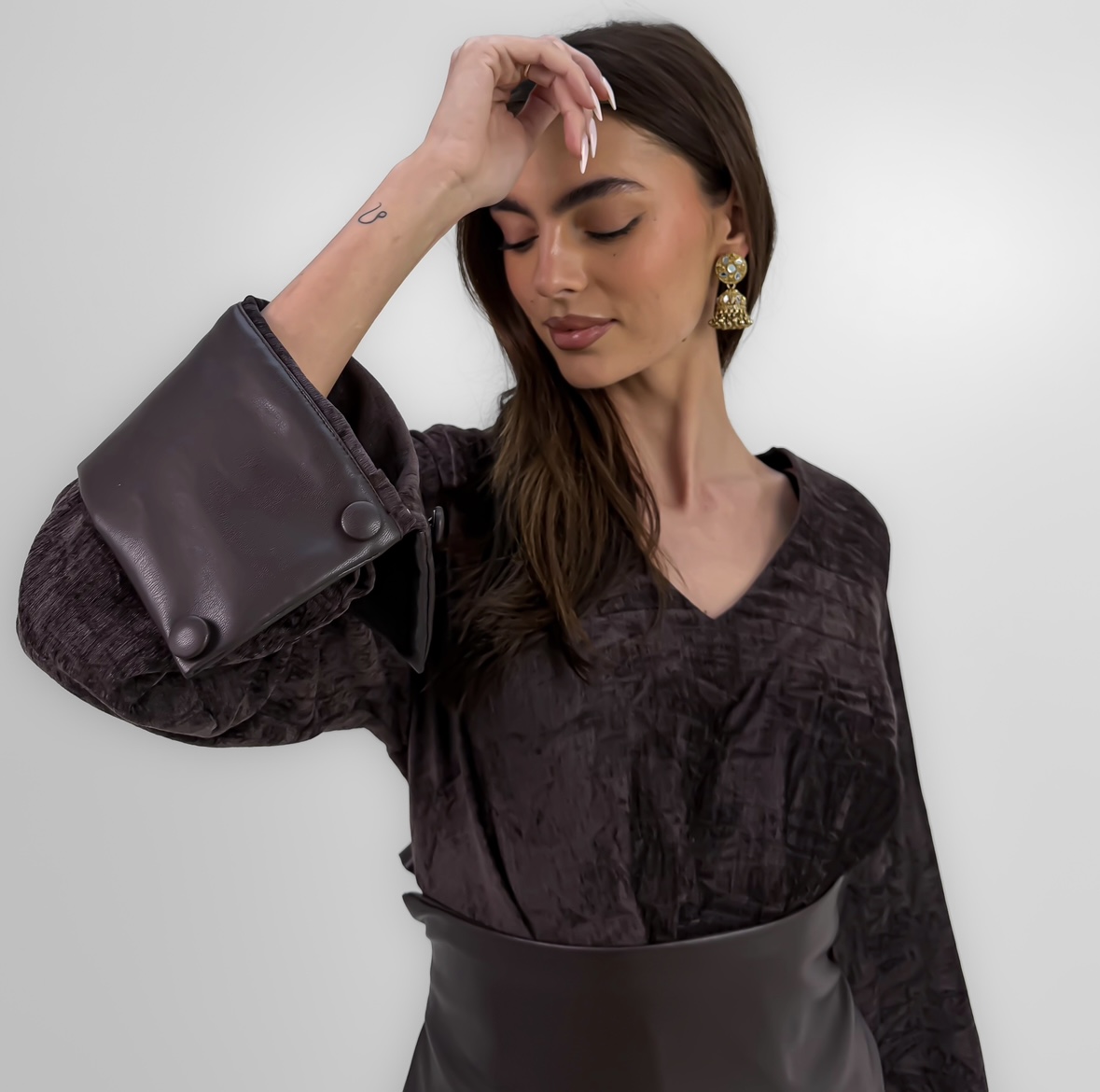  ليذر x دراعة مخمل 