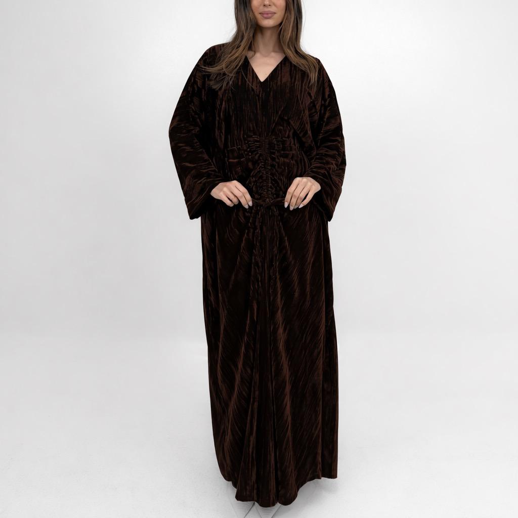 دراعه مخمل بني